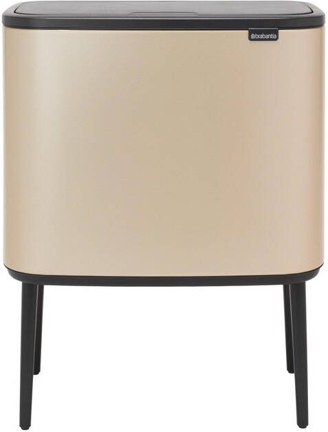 Brabantia Bo Touch Bin Afvalemmer 36 liter kunststof binnenemmer metallic gold 304583