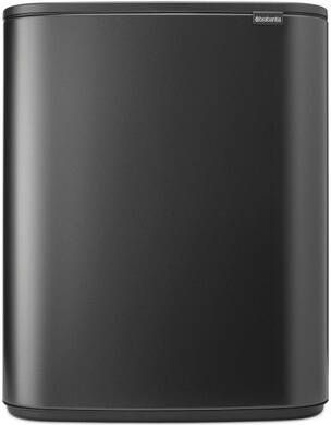 Brabantia Bo Touch Bin Afvalemmer 60 liter kunststof binnenemmer confident grey 233623
