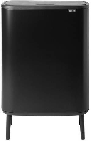 Brabantia Bo Touch Bin Hi Afvalemmer 60 liter kunststof binnenemmer matt black 130229