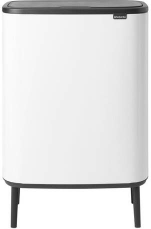 Brabantia Bo Touch Bin Hi Afvalemmer 60 liter kunststof binnenemmer wit 130205