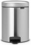 Brabantia NewIcon Pedaalemmer 2 X 2 Liter Met 2 Kunststof Binnenemmers Matt Steel 280467 - Thumbnail 1