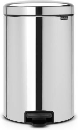 Brabantia NewIcon Pedaalemmer 20 liter kunststof binnenemmer brilliant steel 113987