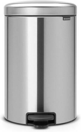 Brabantia NewIcon Pedaalemmer 20 liter kunststof binnenemmer matt Steel 114021