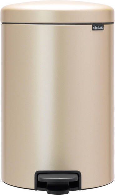 Brabantia NewIcon Pedaalemmer 20 liter kunststof binnenemmer metallic gold 304460