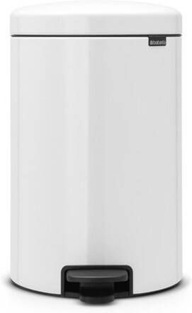Brabantia NewIcon Pedaalemmer 20 liter metalen binnenemmer wit 114243