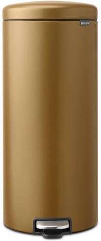 Brabantia NewIcon Pedaalemmer 30 liter kunstof binnenemmer warm brass 238581
