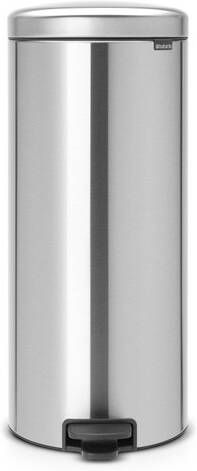 Brabantia NewIcon Pedaalemmer 30 liter kunststof binnenemmer matt steel fingerprint proof 111822