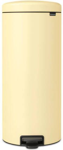 Brabantia NewIcon Pedaalemmer 30 liter kunststof binnenemmer mellow yellow 233845