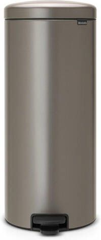 Brabantia NewIcon Pedaalemmer 30 liter kunststof binnenemmer platinum 114441