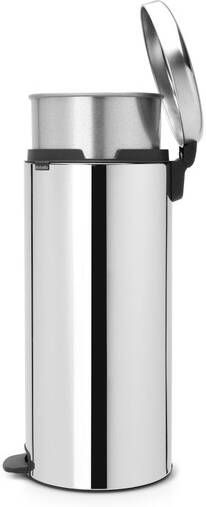 Brabantia NewIcon Pedaalemmer 30 liter metalen binnenemmer brilliant steel 114762