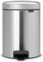 Brabantia NewIcon Pedaalemmer 5 liter kunststof binnenemmer matt steel fingerprint proof 112102 - Thumbnail 1