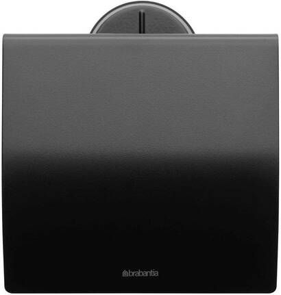 Brabantia profile toiletrolhouder met klep profile matt black 483400