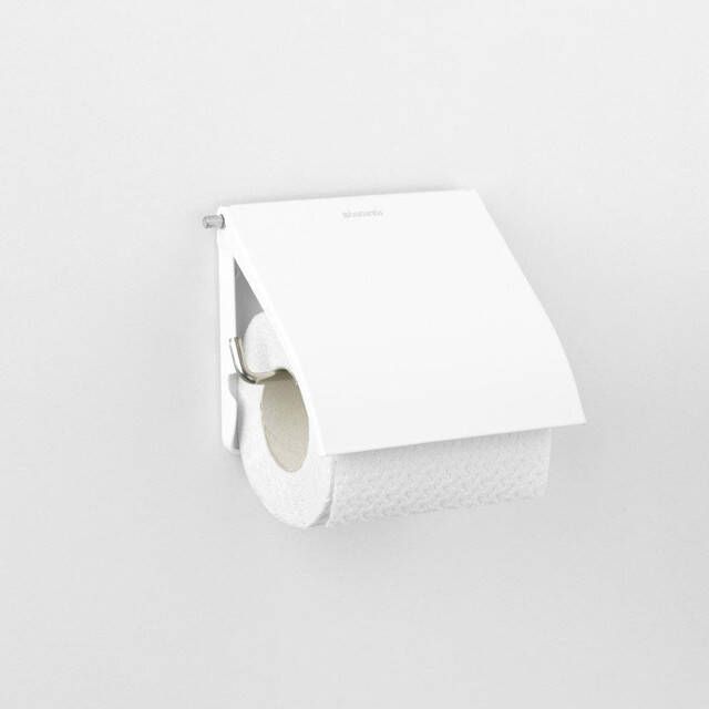 Brabantia ReNew toiletrolhouder met klep ReNew white 414565