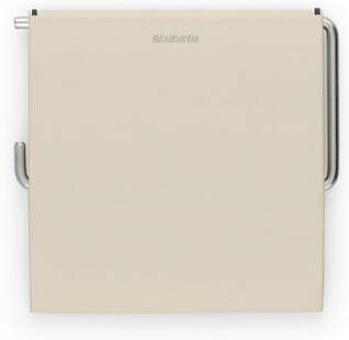 Brabantia ReNew Toiletrolhouder met klep zelfklevend soft beige 223242