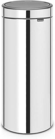 Brabantia Touch Bin Afvalemmer 30 liter kunststof binnenemmer brilliant steel 115325
