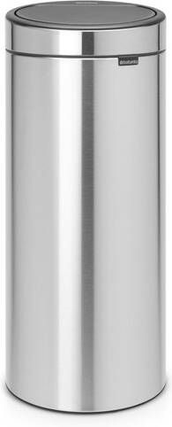 Brabantia Touch Bin Afvalemmer 30 liter kunststof binnenemmer matt Steel 115349