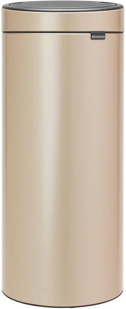 Brabantia Touch Bin Afvalemmer 30 liter kunststof binnenemmer metallic gold 304507