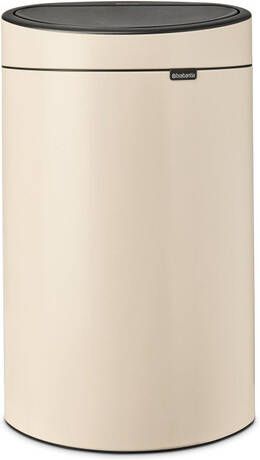 Brabantia Touch Bin Afvalemmer 40 liter kunststof binnenemmer soft beige 200748