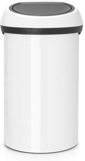 Brabantia Touch Bin Afvalemmer 60 liter wit 108686