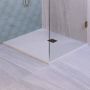Brauer Asteroid Douchebak 100x100 incl. antislip en antibacterieel mineraalmarmer mat wit DB-AS100100MW - Thumbnail 2