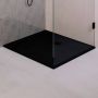 Brauer Asteroid Douchebak 100x100 incl. antislip en antibacterieel mineraalmarmer mat zwart DB-AS100100MZ - Thumbnail 2