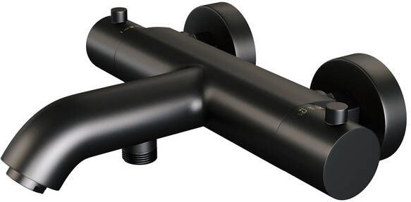 Brauer Black Edition Badkraan gladde knop mat zwart 5-S-229