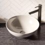 Brauer Bowl waskom 40x40cm rond keramiek glans wit WK-BO40ROHW - Thumbnail 1