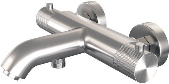 Brauer Brushed Carving Badkraan carving knop PVD Geborsteld RVS 5-NG-243