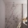 Brauer Brushed Edition Regendoucheset inbouw hoofddouche 20cm Wandarm glijstang met inbouwdeel Gladde knoppen handdouche Rond 3 standen PVD geborsteld RVS 5-NG-080 - Thumbnail 2