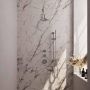 Brauer Brushed Edition Regendoucheset inbouw hoofddouche 20cm Wandarm glijstang met inbouwdeel Gladde knoppen handdouche Rond 3 standen PVD geborsteld RVS 5-NG-080 - Thumbnail 2