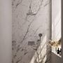 Brauer Brushed Edition thermostatische inbouw regendouche met drukknoppen SET 58 met 30 cm douchekop en gebogen muurarm en 3-standen handdouche en doucheslang en wandaansluitbocht RVS geborsteld PVD - Thumbnail 1