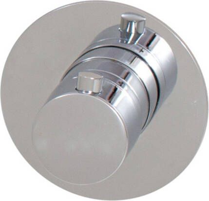 Brauer Chrome Edition inbouwthermostaat met inbouwdeel 1 gladde knop chroom 5-CE-018RR