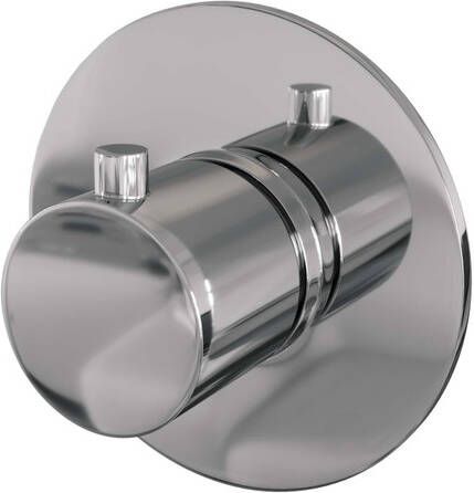 Brauer Chrome Edition inbouwthermostaat met inbouwdeel 1 gladde knop chroom 5-CE-018RR