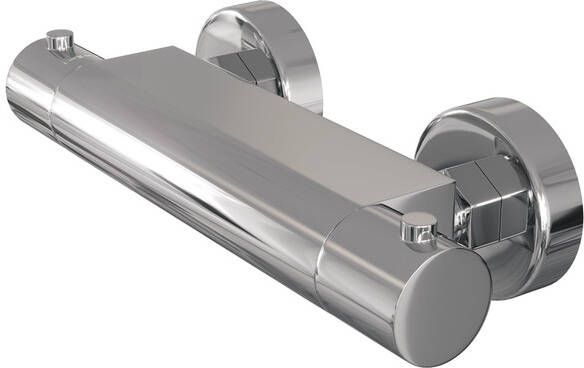 Brauer Chrome Edition Thermostaatkraan opbouw 2 gladde knoppen chroom 5-CE-234