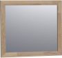 Brauer Citrine spiegel 80x70cm rechthoekig vingerlas eiken grijs frame SP-CI80RHVEG - Thumbnail 1
