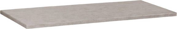 BRAUER Concrete Wastafelblad 100x46x3cm zonder kraangat gecoat beton grijs gemêleerd 2144