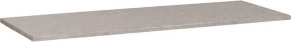 BRAUER Concrete Wastafelblad 140x46x3cm zonder kraangat gecoat beton grijs gemêleerd 2146