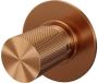 Brauer Copper Carving losse inbouw stopkraan met in- en afbouwdelen koper geborsteld PVD - Thumbnail 2