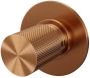 Brauer Copper Carving losse inbouw stopkraan met in- en afbouwdelen koper geborsteld PVD - Thumbnail 2