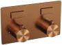 BRAUER Copper Edition 2 functies inbouwthermostaat met inbouwdeel drukknoppen in afbouwdelen koper geborsteld PVD 5-GK-155 - Thumbnail 1