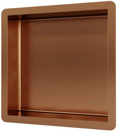 Brauer Copper Edition Inbouwnis 30x30cm PVD geborsteld koper 5-GK-145
