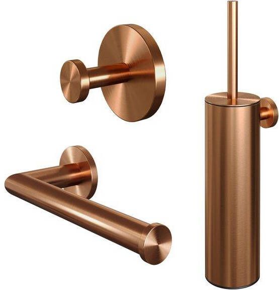 Brauer Copper Edition Toilet Accessoireset 3-delig PVD geborsteld koper 5-GK-323