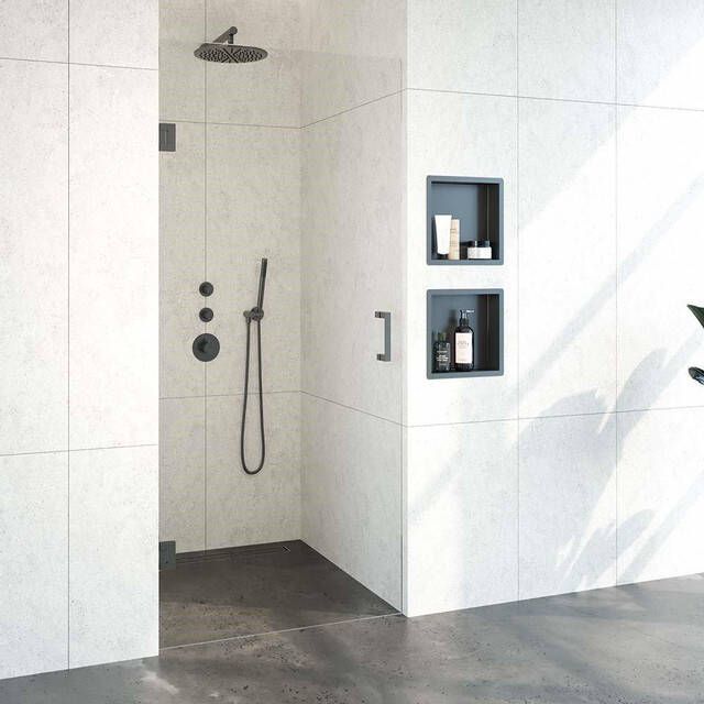 Brauer Create Complete Profielloze Nisdeur 90cm gunmetal geborsteld 4JC13-90M