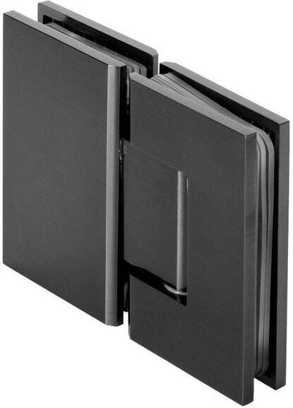 Sanitop Glasscharnier Just Creating 180 Graden 1 Stuks t.b.v. W2 Gunmetal