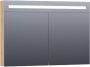 BRAUER Double Face Spiegelkast 100x70x15cm verlichting geintegreerd 2 links- rechtsdraaiende spiegeldeur MFC nomad 7377 - Thumbnail 1