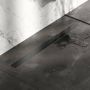 Brauer Douchegoot 100x7.5cm vloerflens tegelinlegrooster omkeerbaar RVS geborsteld gunmetal DR-MRF100GM - Thumbnail 2