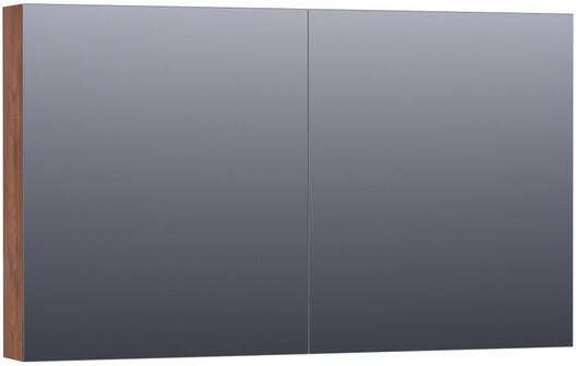 BRAUER Dual Spiegelkast 120x70x15cm 2 links- rechtsdraaiende spiegeldeur MFC viking shield 7270