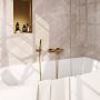 BRAUER Gold Edition Badkraan Opbouw glijstang 2 functies 2 gladde knoppen handdouche rond 3 standen PVD geborsteld goud 5-GG-041-2 - Thumbnail 2