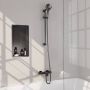 Brauer Gunmetal Edition Badkraan Opbouw glijstang 2 functies 2 gladde knoppen handdouche rond 3 standen PVD geborsteld gunmetal 5-GM-041-2 - Thumbnail 2
