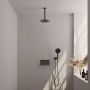 Brauer Gunmetal Edition thermostatische inbouw regendouche met drukknoppen SET 59 met 20 cm douchekop en plafondarm en 3-standen handdouche en doucheslang en wandaansluitbocht gunmetal geborsteld PVD - Thumbnail 1